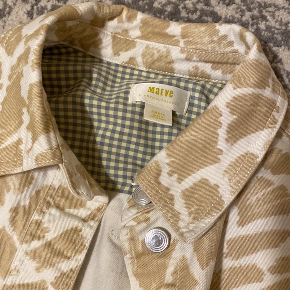 Maeve Anthropologie cropped super stretchy denim jacket - Picture 3 of 5